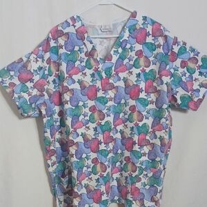Colorful Heart and Star Women's Blouse